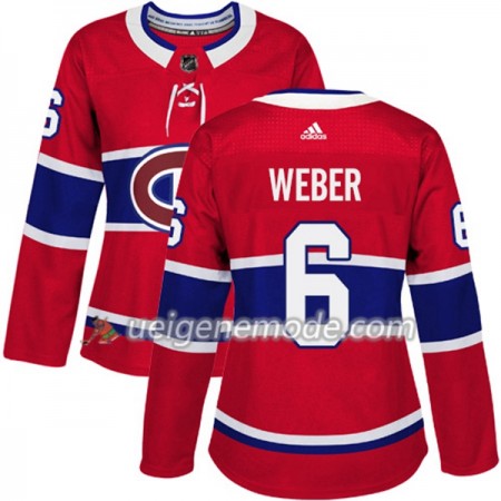 Dame Eishockey Montreal Canadiens Trikot Shea Weber 6 Adidas 2017-2018 Rot Authentic